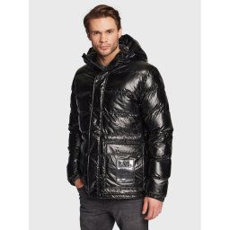 KARL LAGERFELD Pehelykabát 505005 524505 Fekete Regular Fit