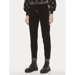 Liu Jo Sport Szövet nadrág TF3207 MA63L Fekete Slim Fit