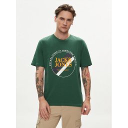 Jack&Jones Póló Loof 12248624 Zöld Standard Fit