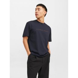 Jack&Jones Póló Star 12234746 Sötétkék Relaxed Fit