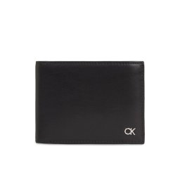 Calvin Klein Nagyméretű férfi pénztárca Metal Ck K50K511689 Fekete