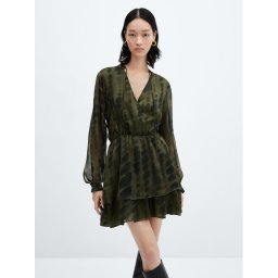 Mango Hétköznapi ruha Catania 67030463 Zöld Regular Fit