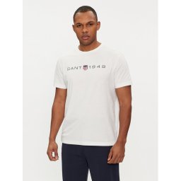 Gant Póló Graphic 2003242 Ekru Regular Fit