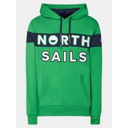 North Sails Pulóver 691250 Zöld Regular Fit