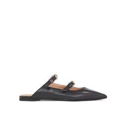 Tommy Hilfiger Papucs Th Pointy Leather Mule FW0FW07722 Fekete