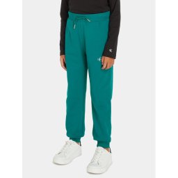 Calvin Klein Jeans Melegítő alsó Monogram Logo IU0IU00285 Zöld Regular Fit