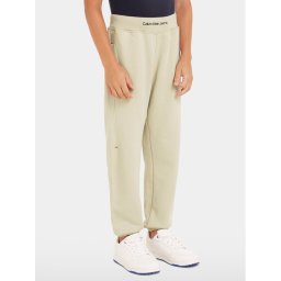 Calvin Klein Jeans Melegítő alsó Intrasia Logo IB0IB02081 Bézs Regular Fit