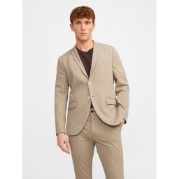 Jack&Jones Zakó 12242387 Bézs Slim Fit