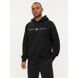 Gant Pulóver Graphic 2003244 Fekete Regular Fit