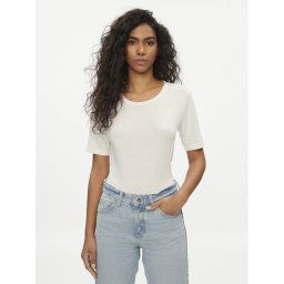 Lee Póló Elbow 112350601 Ekru Slim Fit