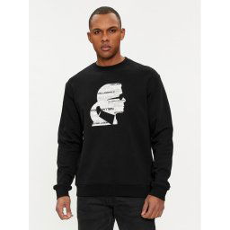 KARL LAGERFELD Pulóver 705427 542941 Fekete Regular Fit