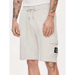 Calvin Klein Jeans Sport rövidnadrág Monologo Badge J30J325132 Szürke Regular Fit