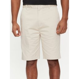 Calvin Klein Szövet rövidnadrág Sateen K10K112831 Bézs Straight Fit
