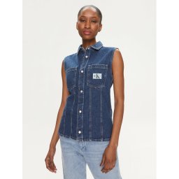 Calvin Klein Jeans Mellény Lean J20J223689 Kék Regular Fit