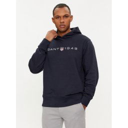 Gant Pulóver Graphic 2003244 Sötétkék Regular Fit