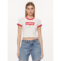 Levi's® Póló Graphic Ringer A3523-0061 Fehér Slim Fit