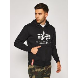 Alpha Industries Pulóver Basic 178325 Fekete Regular Fit