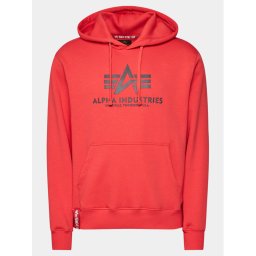Alpha Industries Pulóver Basic 178312 Piros Regular Fit