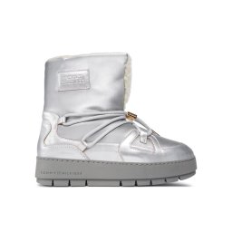 Tommy Hilfiger Hótaposó Tommy Essential Silver Snowboot FW0FW07506 Szürke
