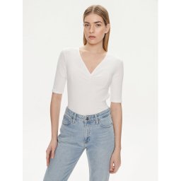 United Colors Of Benetton Póló 33WHD4011 Fehér Regular Fit