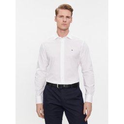 Tommy Hilfiger Ing Cl Flex Poplin Rf Shirt MW0MW31219 Fehér Regular Fit