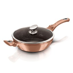 Berlinger Haus Serpenyő fedővel 28 cm mély márvány bevonattal Rose Gold Collection BH/1518N