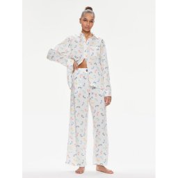 DKNY Pizsama YI90008 Fehér Regular Fit