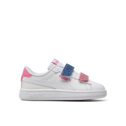 Puma Sportcipők Smash 3.0 L Glitter Velcro V Inf 395610-01 Fehér