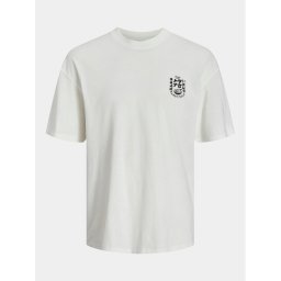 Jack&Jones Póló Dirk 12249223 Fehér Wide Fit