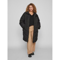 Vila Pehelykabát 14087812 Fekete Regular Fit