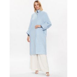 Ted Baker Gyapjú kabát Sairse 266185 Kék Regular Fit