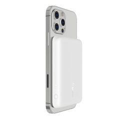 Belkin BOOST CHARGE™ MagSafe mágneses vezeték nélküli energiatároló, 2500mAh, fehér