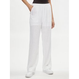 Tommy Jeans Szövet nadrág Harper DW0DW17965 Fehér Relaxed Fit