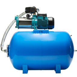 Házi vízmű IBO MHI 1500 inox / 80L önfelszívó szivattyúval és hidrofor tartállyal