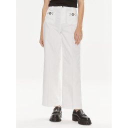 Liu Jo Szövet nadrág MA4276 T7144 Fehér Relaxed Fit