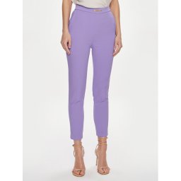 Elisabetta Franchi Szövet nadrág PA-027-41E2-V280 Lila Regular Fit