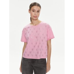 Liu Jo Póló Moda M/C MA4326 J5904 Rózsaszín Relaxed Fit