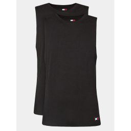 Tommy Jeans 2 db-os trikó szett UM0UM03158 Fekete Regular Fit