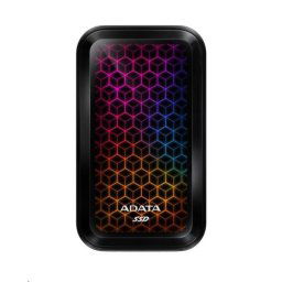 ADATA külső SSD 512GB SE770G USB 3.0 fekete/sárga LED RGB
