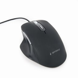 Gembird egér MUS-6B-02, USB, fekete, fekete