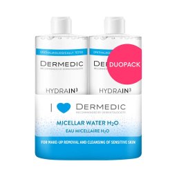 Dermedic Hydrain3 micellás víz H2O duo csomag 500+500ml