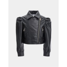 Original Marines Műbőr dzseki DEP3099F Fekete Slim Fit