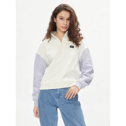 Vans Pulóver Colorblock Half Zip Mock VN000H2A Ekru Regular Fit