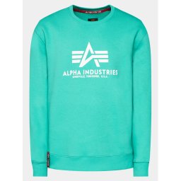 Alpha Industries Pulóver Basic 178302 Zöld Regular Fit