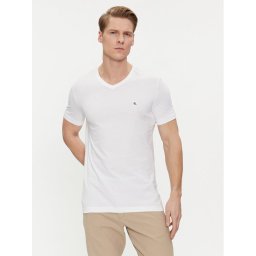 Calvin Klein Jeans Póló Embro Badge J30J325212 Fehér Slim Fit