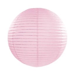Lampion, papír, gömb, light pink szín, 35cm