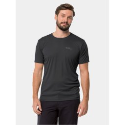 Jack Wolfskin Technikai póló Tech 1807072 Fekete Regular Fit