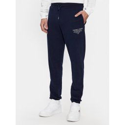 Tommy Jeans Melegítő alsó Entry Graphic DM0DM18357 Sötétkék Slim Fit