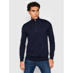 Selected Homme Sweater Berg 16074687 Sötétkék Regular Fit