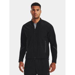 Under Armour Átmeneti kabát Ua Unstoppable Bomber 1377170-001 Fekete Loose Fit